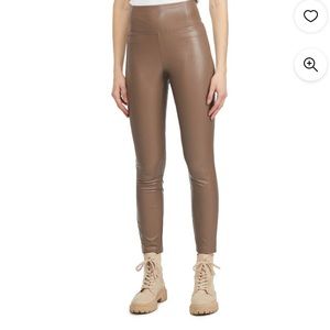 🔥10 for $100🔥 Mexx high rise vegan leather leggings neutral size Large